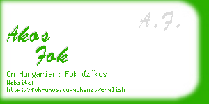 akos fok business card